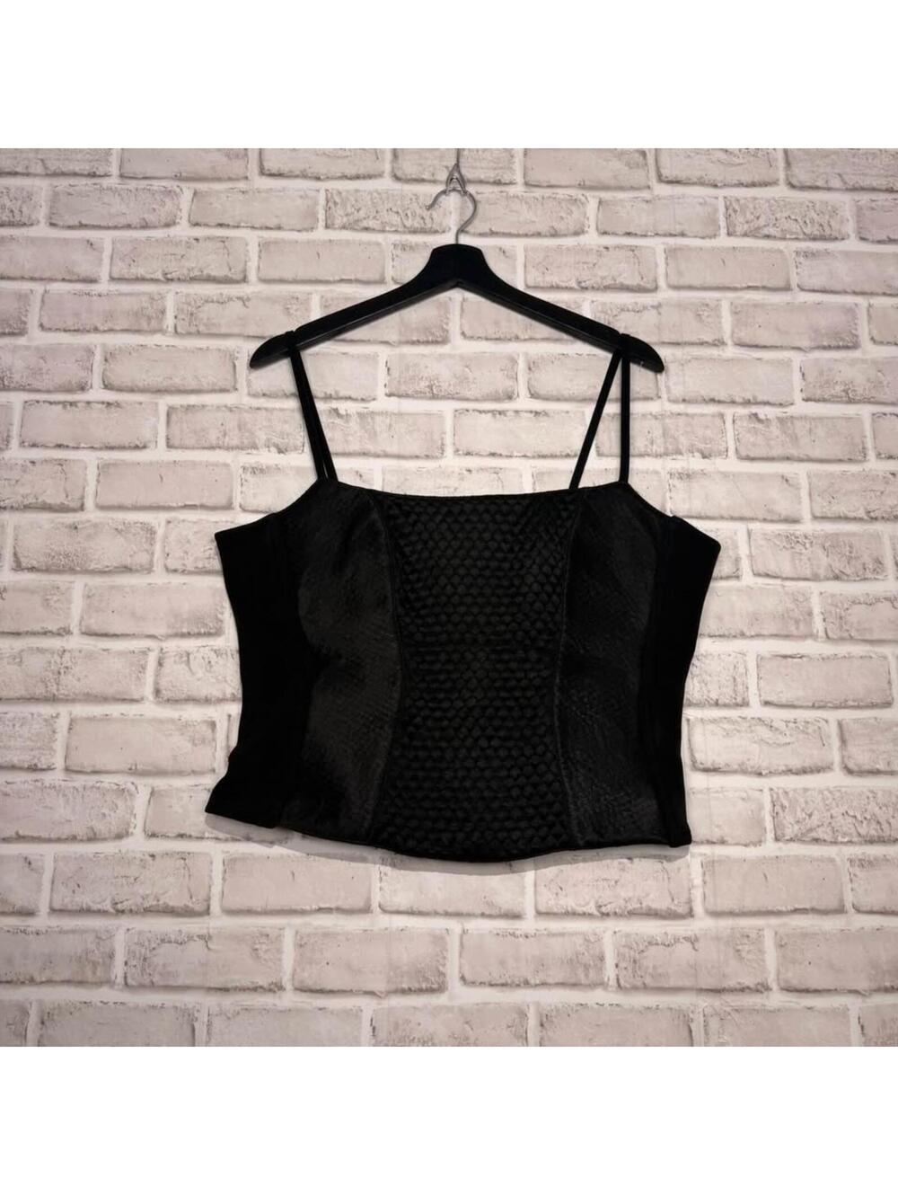 Joseph Ribkoff Corset Style Tank Quilted Black Women's 14
